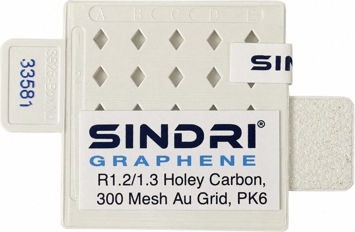 Early Access - Sindri Graphene Grids, Holey Carbon on Gold, R1.2/1.3, 300 Mesh